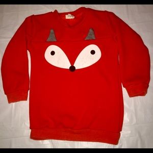 Kids- Hurave -Fox cotton sweat shirt